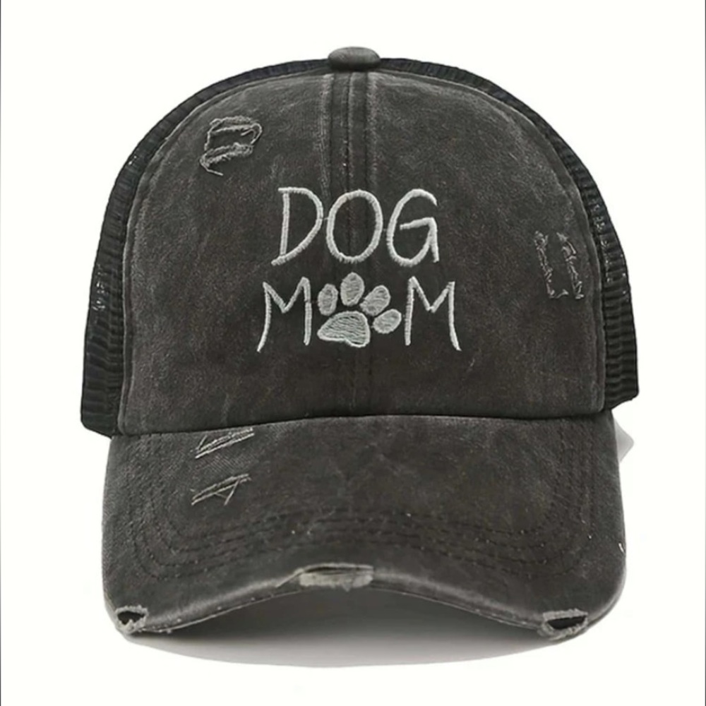 Brand new “Dog Mom” Criss Cross High Ponytail Women’s Baseball Cap / Hat